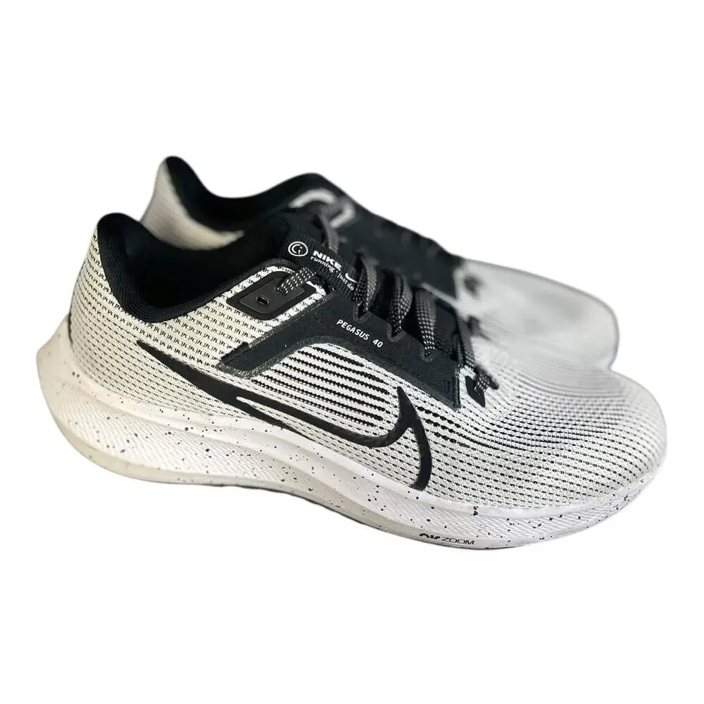 Nike Air Zoom Pegasus 40 Women’s Black/White Running Shoes Size-8.5